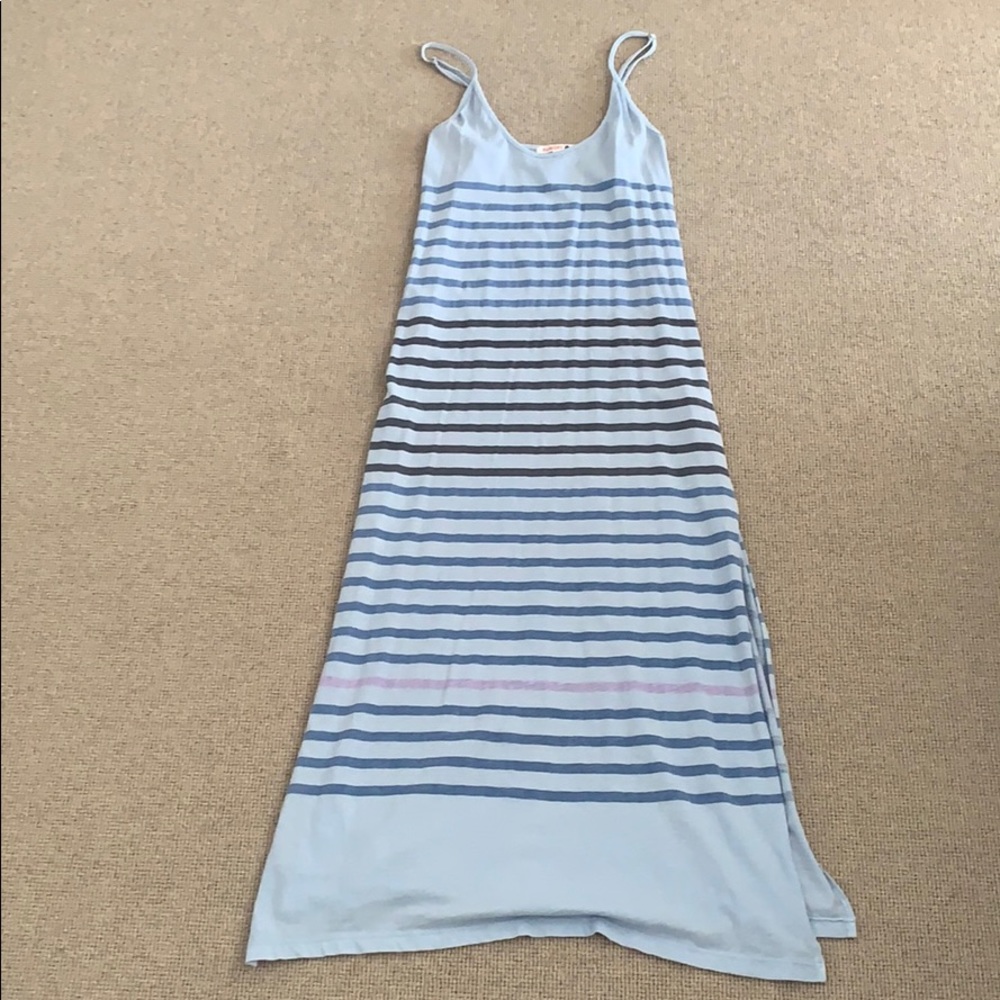Blue stripe Sundry cotton midi dress